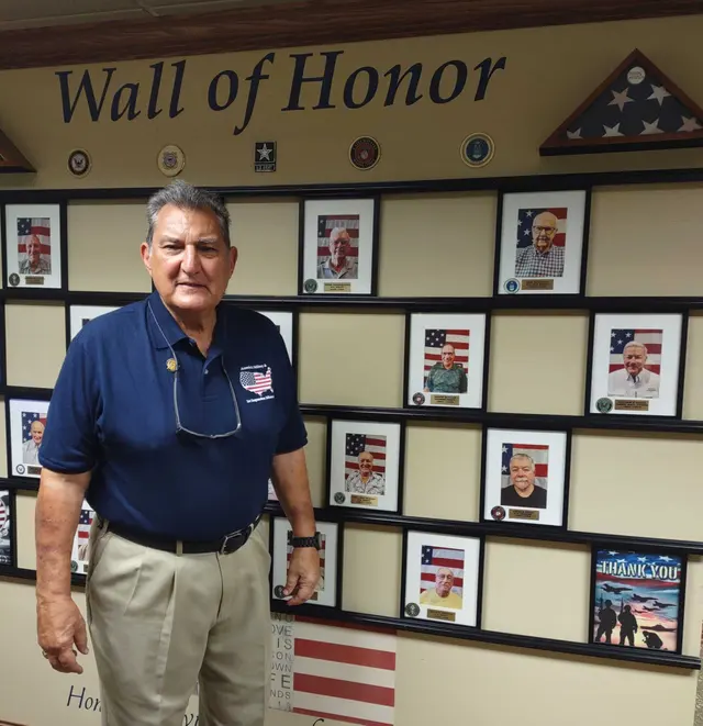 Board of Director Sal Marranca gave an inspiration speech to Bradford Square Retirement Community veterans