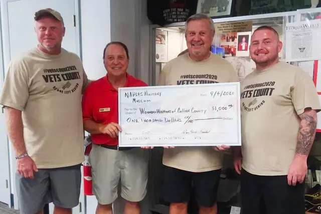 Photo for the story Donation to Wounded Warriors of Collier County